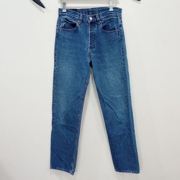 501-0190 Levi's Button-Fly Denim Jeans Original size 31x32  Current size 30x30.5 - Picture 1 of 5